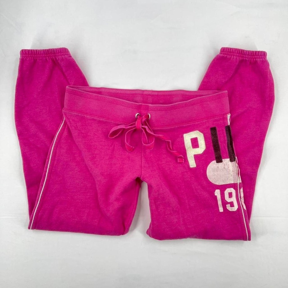 Vintage Y2K Victoria's Secret Pink Low Rise Sweatpants Joggers XS Rare Preppy